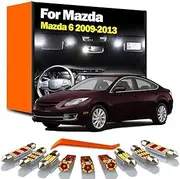 13Pcs Car Bulbs LED Interior Dome Map Door Light Kit, For Mazda 6 2009 2010 2011 2012 2013 License Plate Sun Visor Lamp