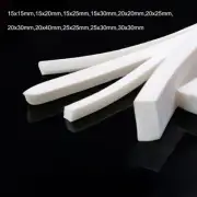 White Square Silicone Sponge Strip Doors Windows Seal15x15mm 20x20mm-30x30mm