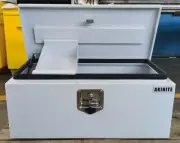 White Steel Toolbox 765MM With Steel Tray Heavy Duty Tool Box Ute Toolbox