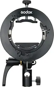 Godox S2 Bowen Mount S-Type Flash Holder Bracket for Godox V1 V860II AD200 AD200Pro AD400Pro Speedlite Strobe Flash