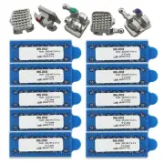 100 Kits Orthodontic Brackets Dental Braces Metal MIM Mini Roth 022 345 Hooks OC