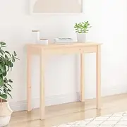 Narrow Console Table, Small Entryway Table, Sofa Table, Display Table for Hallway, Bedroom, Living Room, 80x40x75 cm Solid Wood Pine