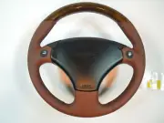ASTON MARTIN DB7 LEATHER AND BLACK WALNUT STEERING WHEEL 25-85740C NEW OEM