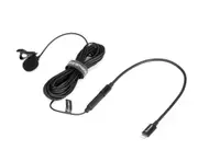 LAVMICRO U1B ULTRACOMPACT CLIP-ON LAVALIER MICROPHONE WITH LIGHTNING CONNECTOR FOR APPLE IPHONE, OR IPAD WITH A BUILT-IN 6M CABLE