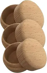 NOLITOY 3pcs Wooden Jewelry Box Jewelry Proposal Trinket Lids Round Keepsake À Wedding Large Shaped Container The Ring Engagement Ring Holder Ring Storage Case Natural Wood