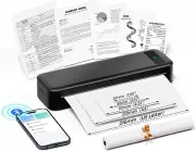 Portable Printers Wireless for Travel Inkless Thermal Printer Bluetooth Mobile