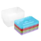 100 x Takeaway Food Containers Color Lids Reusable Meal Prep Lunch Box 750ML