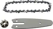 ZCZQC 3IN1 Mini Chainsaw Chain and Guide Bar Set 4" Saw Chain Bar Sprocket Replacement for Electric Chain Saw Wood Cutter Tool