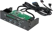 STW 5.25" Internal Card Reader Media Multi-Function Dashboard PC Front Panel Type-C USB 3.1 USB 3.0 Support CF MD XD M TF M2 MS VCXN