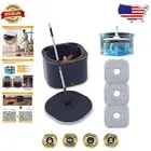 Flat Mop and Bucket System with Water Separation for Hygienic Floor Cleaning