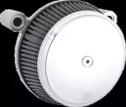 AN Big Sucker Air Filter Kit Cover Smooth Chrome Harley Breakout 16-17