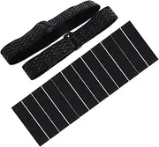 LOORGVEL 2pcs Boots Anti-tube Artifact Non-slip Straps for Shoes Boot Support Straps Boot Stay-up Straps Hook and Loop Straps for Boots Boot Fastening Straps Belt Latex Silk Black
