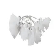 10LED Halloween Paper Lantern Glowing Ghost Face Handheld Lantern Ghost Festival Scene Decorative Light String Warm White