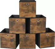 Storage Cubes, Set of 6 Storage Bins with Handles, Foldable Oxford Fabric and No
