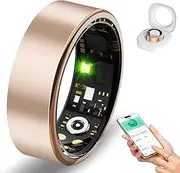 Smart Ring for Women Men, Sleep Tracker Ring with Heart Rate, Blood Oxygen, Fitness Ring for Activity Tracker/Steps/Calories, No Subscription, Waterproof Health Rings,Utra Battery Life (Rose Gold, 9)