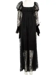 Black Lace Gown