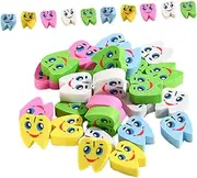 jojofuny 60pcs Cartoon Erasers for Fun Mini School Supplies Ergonomic Design for Easy and Decorative Pencil Erasers for School and Office Use
