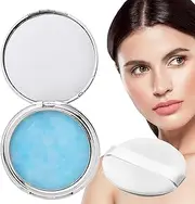 Face Setting Powder, Setting Powder with Powder Puff, Smooths Translucent Face Powder for Silky Blurring Oil Control Long-Lasting Makeup, Creates Soft Pochy