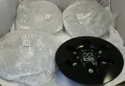 TIS Wheels Gloss Black Custom Wheel Center Caps Set of 4 # TIS1120001 NEW!