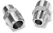 Ruimou 2Pcs Stainless Steel Fitting (1/2"to 3/4") NPT Male for Faucet Adapter,Airbrush Hose Adaptor Connector