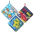 Loop Towel Set of 3 Pixar Play Blue Character Kindergarten Entrance Goods Prepar