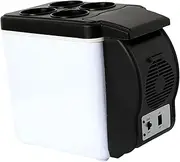 Portable Mini Fridge, Compact Car Refrigerator Portable Car Fridge Freezer Cooler Warmer Refrigerator 6L 12V 48W Office Portable Car Fridge for Travel and Camping