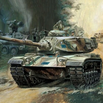 Academy Hobby Model Kit – 1/48 U.S. Army Main Battle Tank M60A1 [Motorized]