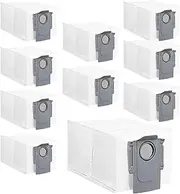 [Jotia] 10Pcs Vacuum Cleaner Bags, Dust Bags Compatible with Roborock S8 MaxV Ultra/ S8 Max Ultra/Qreco Curv/Qrevo S/Qrevo Master/Q Revo/Q Revo Pro/Saros 10R/ Saros 10/ Qrevo Plus Robot Vacuum