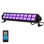 54W Black Light with Remote, 18 UV LED Blacklight Bar Glow in The Dark Party ...