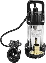 Baxnore DC Submersible Pump, 3m³/h Flowing and 8m Lift, Stainless Steel Body with Brushless Copper Motor, 1in Outlet for Ranch/Pond/Mining Drainage