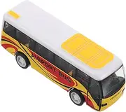 Kisangel Mini Pull Back Airport Bus Vehicles Die Cast Unique Design Construction for Friction Powered Racing Fun
