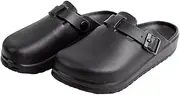 [Wzmzjy] Nurse Clogs Slippers Sandals Non-Slip Lightweight Women Nursing Shoes for Summer Outdoor Garden, 38, Black