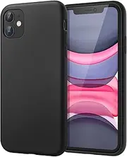 JETech Silicone Case for iPhone 11 6.1-Inch, Silky-Soft Touch Full-Body Protective Case, Shockproof Cover with Microfiber Lining (Black)
