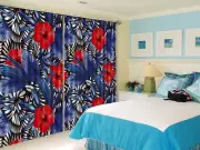 3D Flower Leaves 7 Blockout Photo Curtain Print Curtains Drapes Fabric Window AU