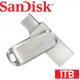 SanDisk 1TB隨身碟 SDDDC4 Ultra USB Type C+A雙用隨身碟(USB3.1/高速讀寫400M)
