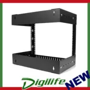 StarTech 8U 19" Wall Mount Open Frame Network Rack Adjustable Depth