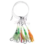 Glow Squid Deep Drop Tilefish Snapper Rigs High Carbon Steel Tilefish Grouper