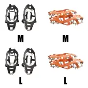 18 Tooth Ice Grip Crampons Ice Crampons Snow Skid Spikes Winter Shoe Cover Clip