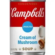(2 Pack) Campbell's Condensed Unsalted Cream of Mushroom Soup, 10.5 Ounce