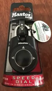 Master Lock 1500iD Set Your Own Directional Combination Padlock Black