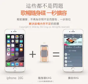 現貨128G高速足量手機隨身碟記憶碟記憶卡安卓蘋果iPhone 7 6S/6原廠認證I-flash隨身碟口袋相簿64G