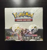 Pokémon Rebel Clash Booster Box Factory Sealed With Soft Protector
