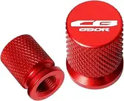 jininshengxindianzi Compatible with CB 650R CB650 R CB650R All Years Universal Motorcycle CNC Aluminum Accessories Wheel Tire Tyre Valve Stem Cap Covers(Red)