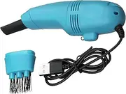 EZONEDEAL Keyboard Vacuum Cleaner Mini - Electric Portable Mini Vacuum Cleaner, USB Car Vacuum Cleaner for Desk, Kitchen Sewing Machine Dust, Laptop Cleaner, Computer Accessories, (Light Blue)