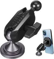 OKUMEYR Ball Joint Phone Mount for Car Swivel Base with Strong Adhesive Easy Installation Car Dashboard Accessory for Safe Driving and Optimal Viewing Angle