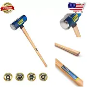 16-Pound Forged Steel Sledge Hammer with 36-Inch Hickory Handle & Ergonomic Grip