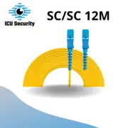 Lot of 5 9/125 Single Mode Fiber Patch Cable SC/UPC-SC/UPC Simplex 12 M