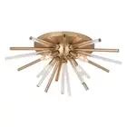 Aria 4-Light Flush Mount in Mid-Century Modern and Sputnik Style 10 Inches Tall