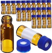 TOPPERFUN Sampling Vials 2ml Glass Bottles Mini Jars with Graduated Markings Empty Bottles for Experiments