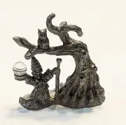 Vintage Rare Spoontiques Miniature MR942 Wizard Crystal Tree with Owl